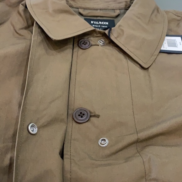 Filson Women’s Sawyer Trench, jacket, coat Marsh Olive - Picture 9 of 10